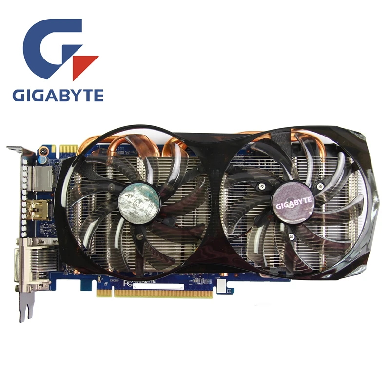 Видеокарта GIGABYTE GTX650 2 Гб 192 бит GDDR5 GV N65TBOC 2GD графические карты для nVIDIA Geforce GTX 650 Ti Boost