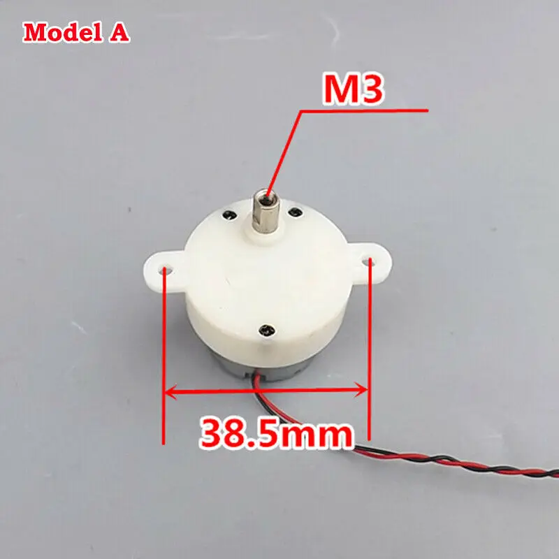 DC 3 в 5 в 6 в 5 об/мин медленная скорость редуктор Микро Мини 300 турбо червячный мотор-редуктор 32 мм коробка передач резьбовой вал DIY игрушка хобби модель