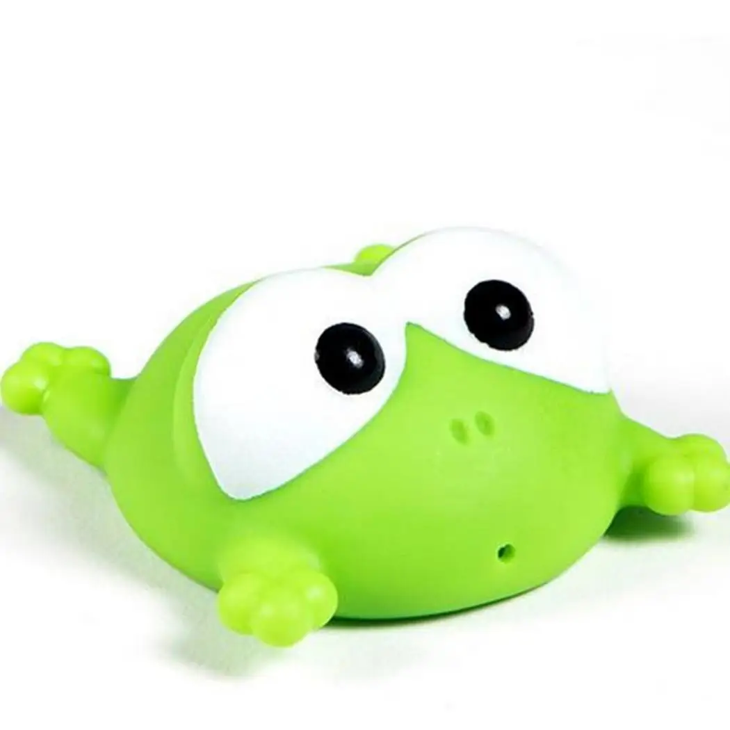 

Soft Rubber Frog Kids Swimming Pool Above 3 Years Spray Toy Animals Floating Squeeze Baby Bath Toys 1 x