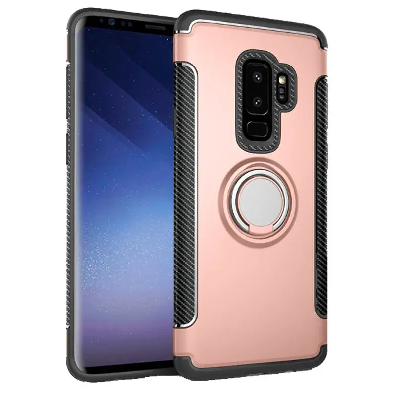 Funda S9 Plus Case For samsung galaxy s9 car holder case 360 with ring cover plus shockproof coque |