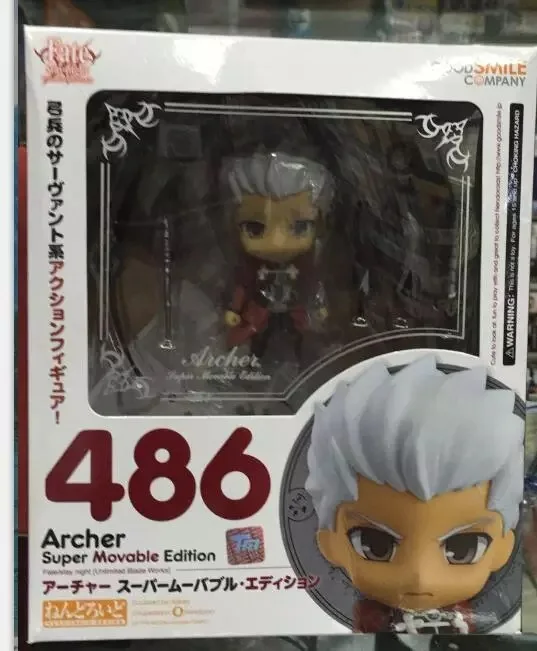 Аниме Fate/Stay Night слуга эмия Арчер ПВХ фигурка 486 подвижная Nendoroid Q версия коллекция моделей кукол игрушки подарок