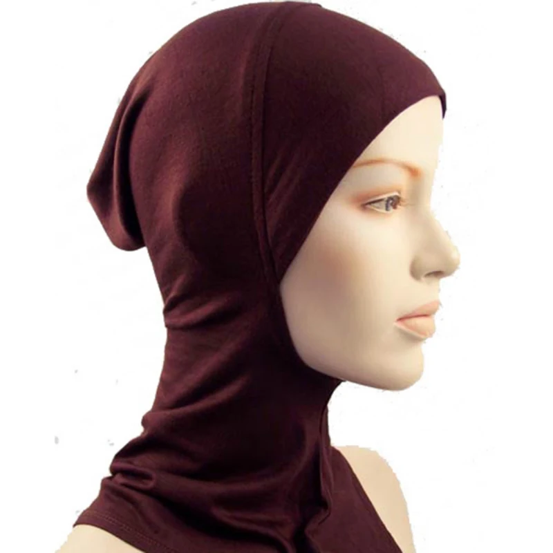 Мусульманская полное покрытие хиджаб Кепки Исламский Underscarf Средства ухода за кожей шеи голова шляпа хлопок под шарф