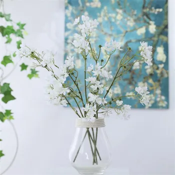 

12Pcs Fake Short Stem Campanula 21.65" Length Simulation Windbell Flowers for Wedding Home Decorative Artificial Flower