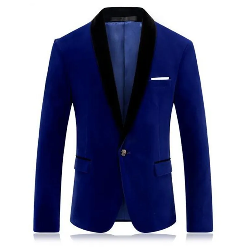 blue velour suit