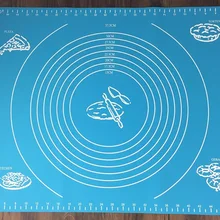 50x40 см Пищевая силиконовая подставка-коврик с измерительной шкалой выпечки Кондитерские инструменты коврик для теста украшения торта паста лепесток DIY инструмент