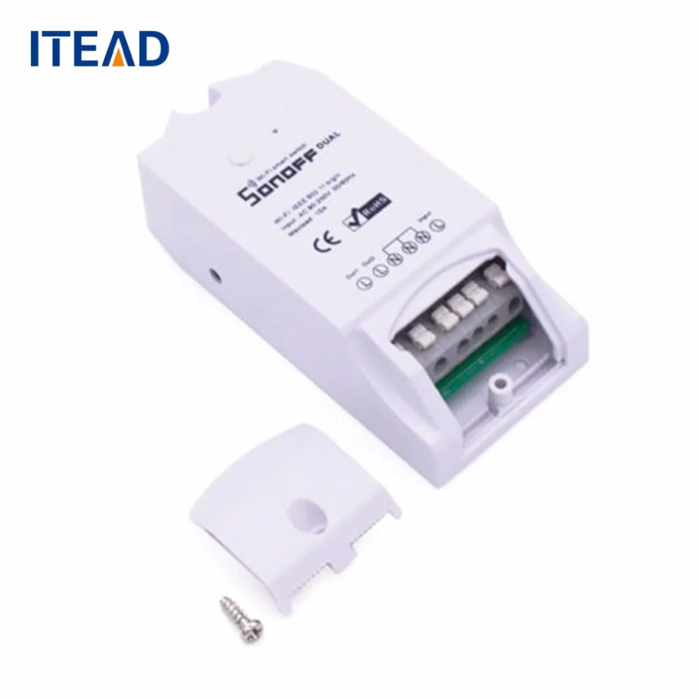 

Sonoff Dual Home Automation Wireless Remote Control WiFi Smart Switch 10A Smart Switch Module