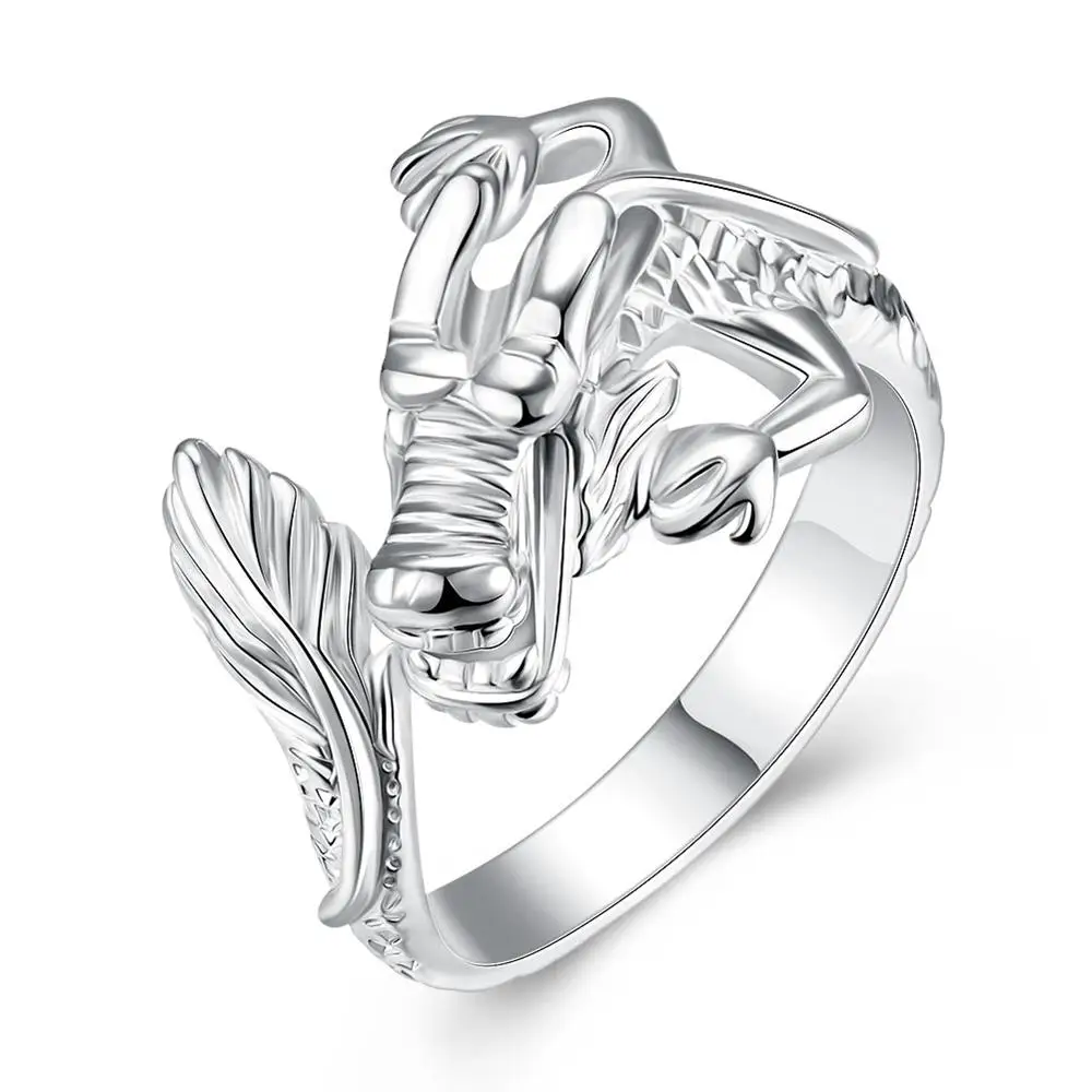 

new design finger Men Jewelry Rings For Women Descendants of the Dragon Unisex Trendy Party Cocktail Ring Punk Jewellery
