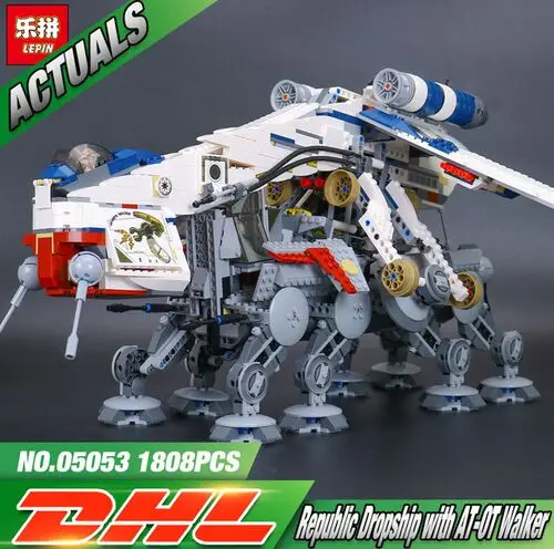 

Lepin 05053 New 1788Pcs Genuine The Republic Dropship Set Building Blocks Bricks Children Toys 10195
