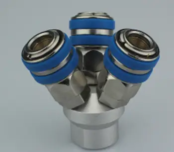 

1/2" BSP Female x 3 Way Pneumatic Fitting Quick Release Connector Socket