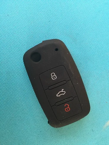 Pusakieyy 1 шт. силиконовый чехол для vw Ibiza Leon skoda Octavia Fabia seat Passat Polo Golf Touran Bora 3 кнопки