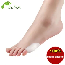 4 шт. гель для ухода за кожей ног накладка против мозолей маленький носок Подушечка для пальца силиконовый гель Инструмент Массажер для разделителя ног пироги защитить палец