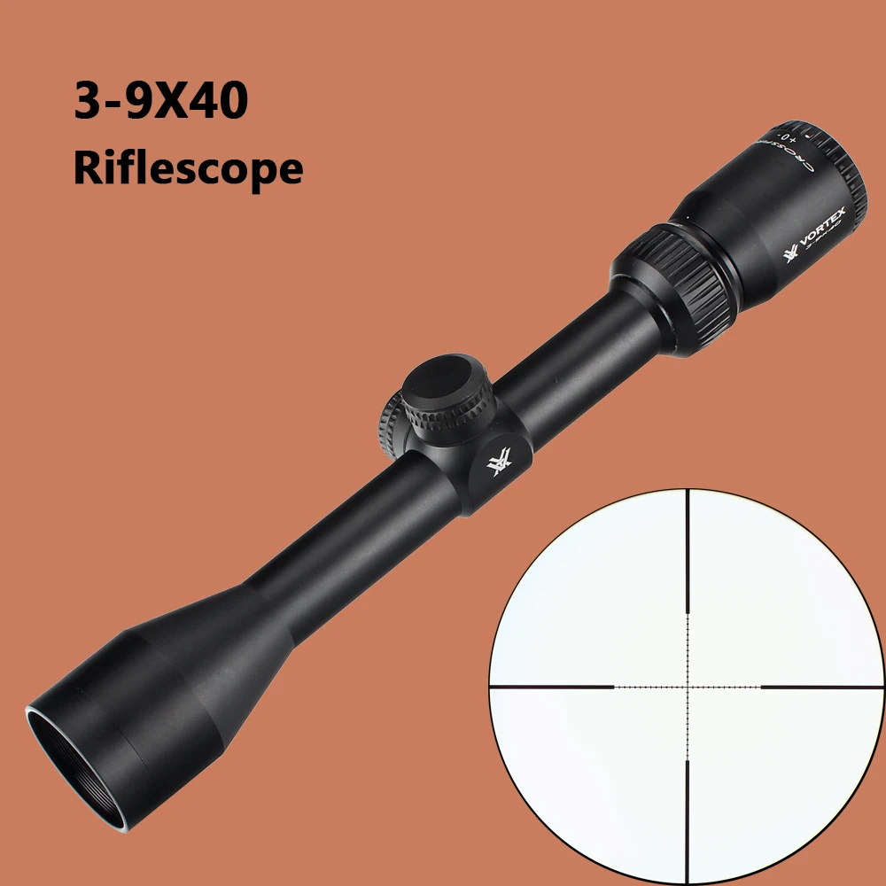 

Tactical 3-9X40 Riflescope Full Size Hunting Rifle Scopes Half Mil Dot Reticle Optics Sights for Shooting Airsoft