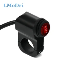 LMoDri-interruptores de manillar para motocicleta, luces antiniebla de freno de emergencia, interruptor de encendido y apagado, a prueba de agua, 12V, 7/8