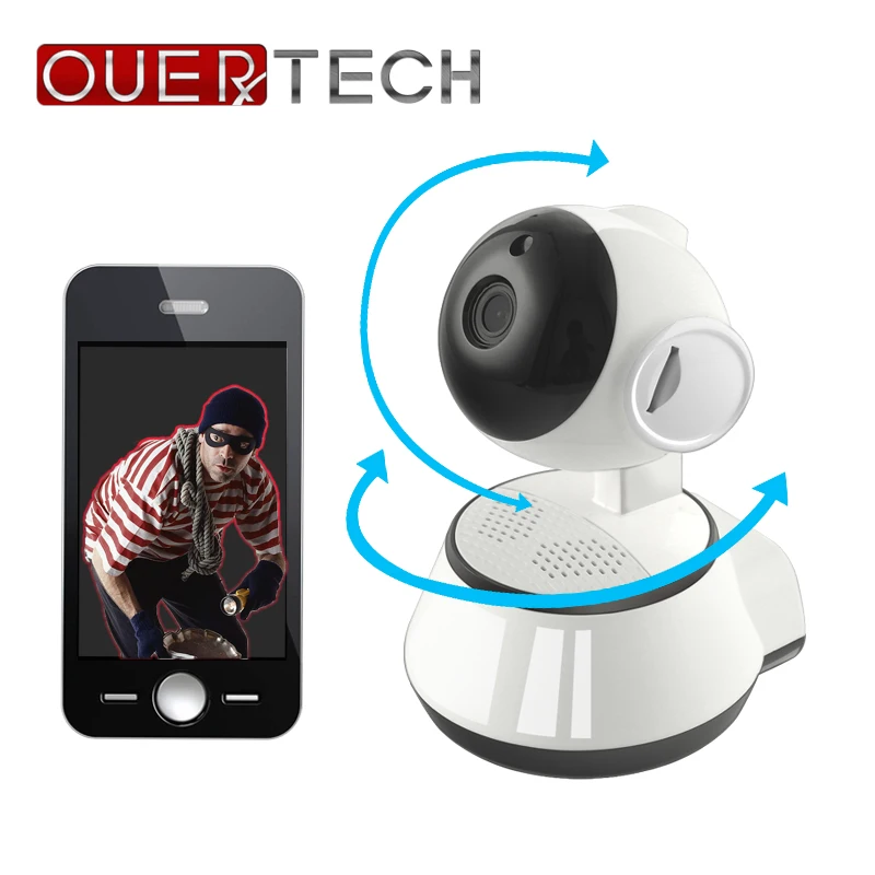 Видеодомофон OUERTECH инфракрасная Wi Fi камера безопасности 720P просмотр в реальном