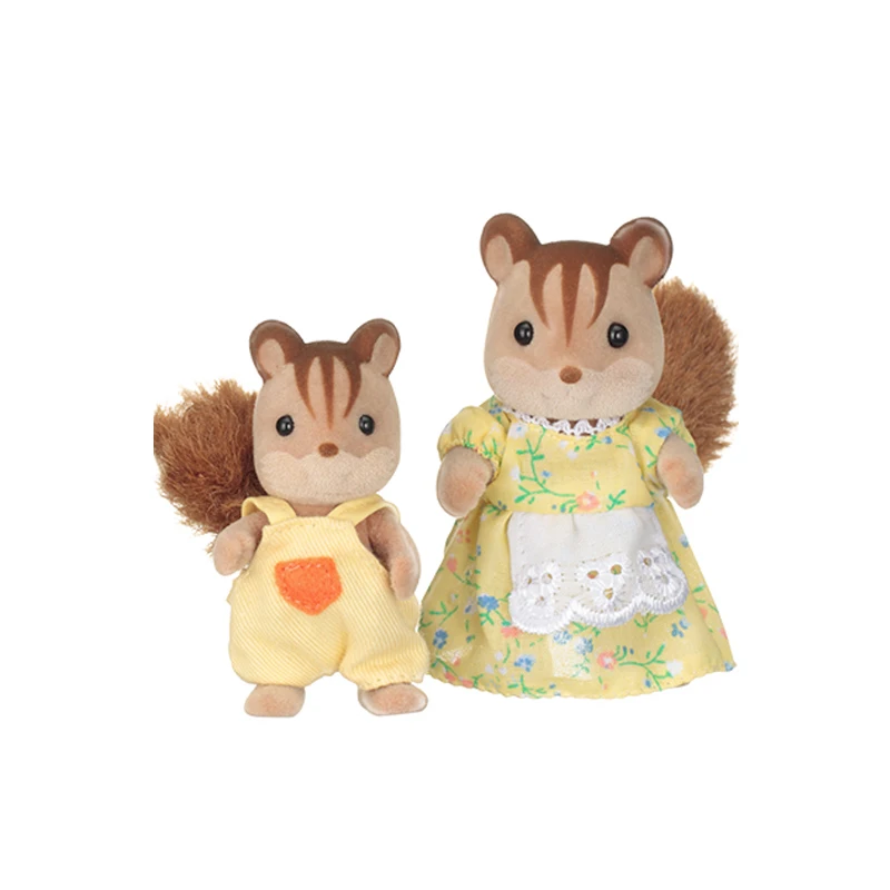 Sylvanian Families белки семейный кукольный домик 4 шт. Набор фигурок родители и дети игрушка-подарок для девочки Новинка 4172