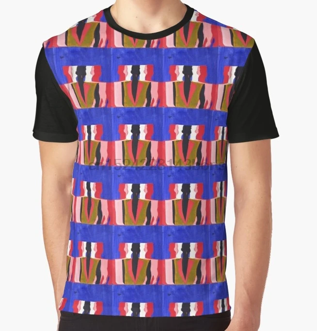 

All Over Print T-Shirt Men Funy tshirt Grace Jones Blue Short Sleeve O-Neck Graphic Tops Tee women t shirt