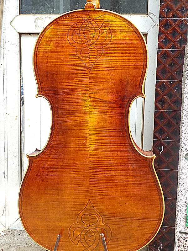 4/4 size cello full Hand made antique old style handcarvedin Cello