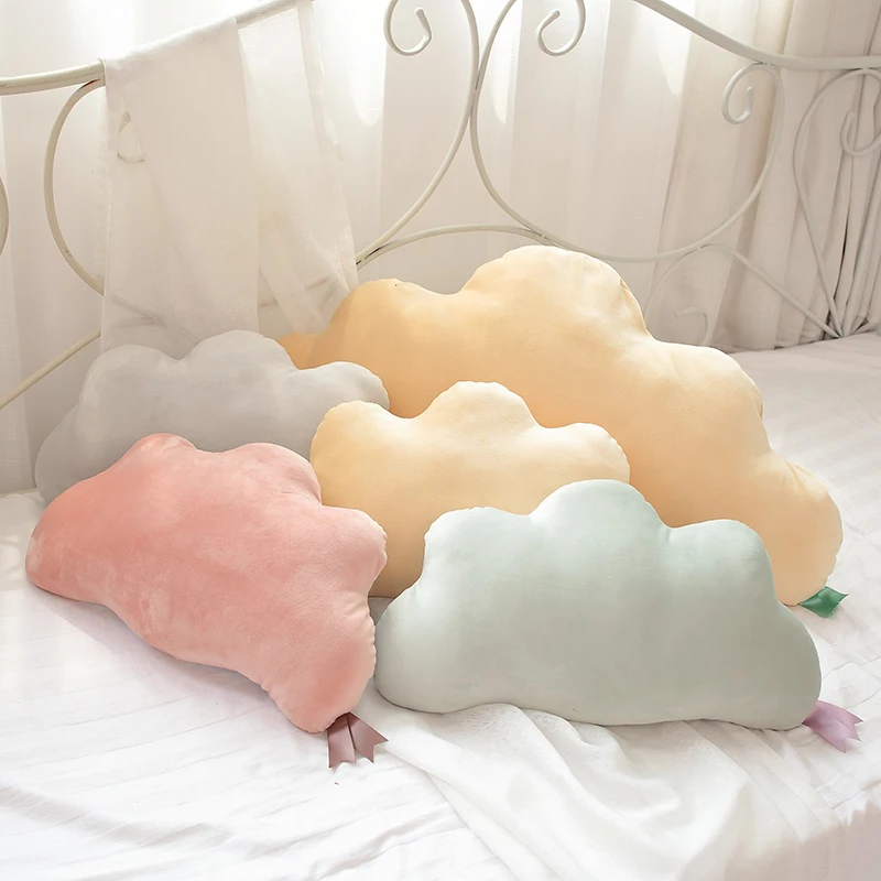 

super soft cloud plush toy 50cm 90cm big size stuffed plush cloud throw pillow pink yellow baby kids home decoration cushion