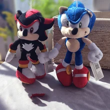 Anime Games Figure Sonic Short Plush Toy Blue B 28cm Children Gifts Free Shipping 