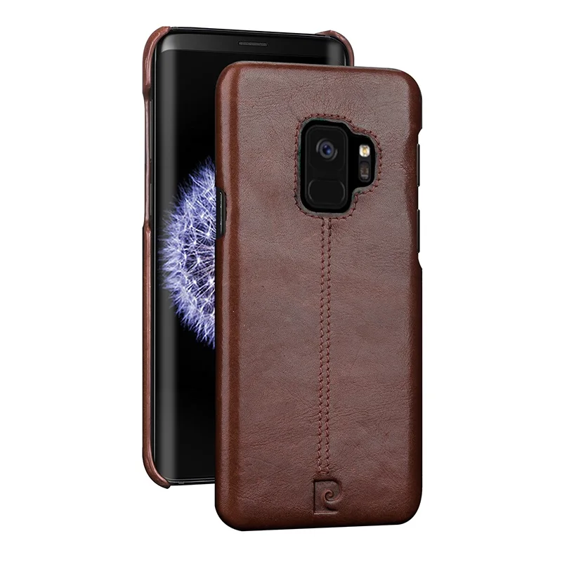 Пьер Карден роскошный стильный чехол из натуральной кожи для samsung Galaxy S9 S9 плюс Чехол для телефона чехол для S9 S9 плюс Сверхтонкий чехол-накладка