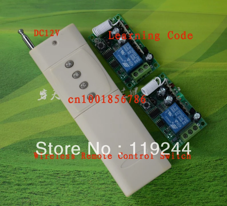 

315MHZ /433MHZ DC12V 1CH RF digital remote control switch For guard door/window/curtain transmitter and receiver