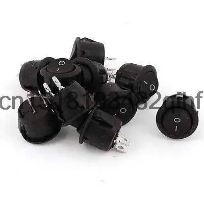 

10 x KCD1 2Pin SPST NO/OFF Rocker Power Switch AC 250V/6A 125V/10A