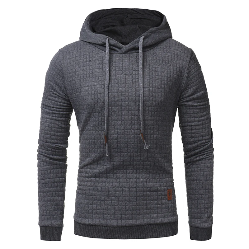 Casual Plaid Hoodies 2017 Men S Unique Korean Fashion Long Sleeve Hoodies High End Leisure Slim