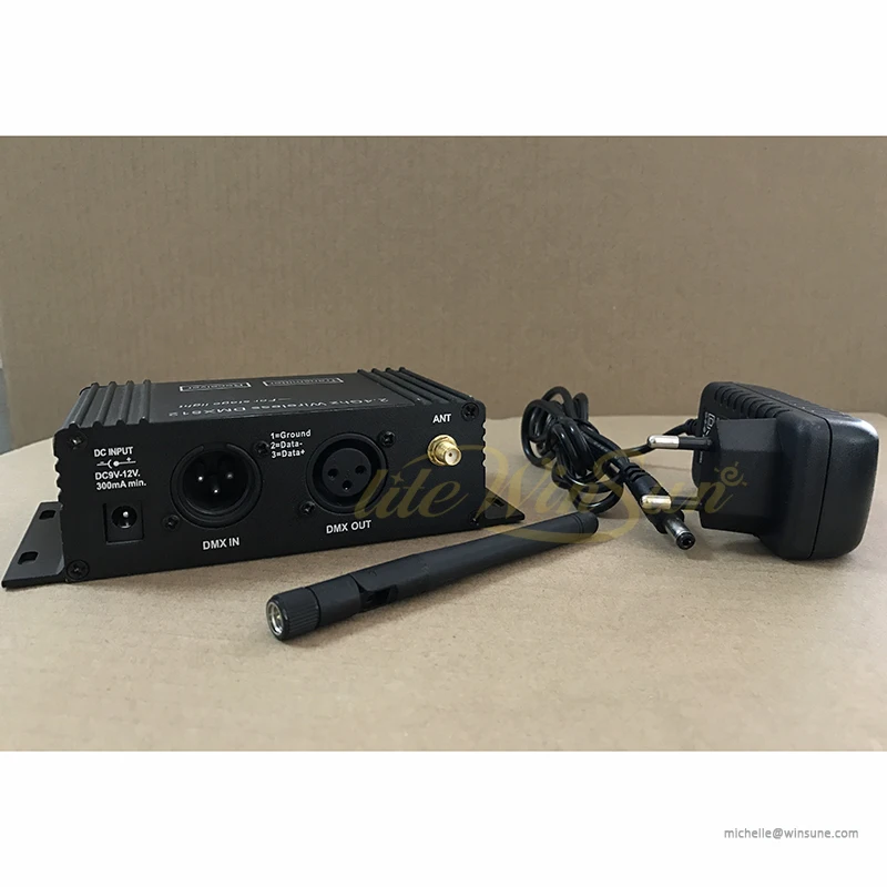 Freeshiping DMX512 Wireless ReceiverTransmitter 2X8 Bit LCD Display 126 Channels Jumping Frequency 2.4G ISM Box controller (3)