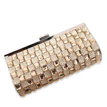Женская вечерняя сумочка, женские бриллиантовые стразы вечерние клатчи, Кристальный дневной клатч, кошелек, сумочка для свадьбы, вечерние, для банкета, черный, золотой, серебряный