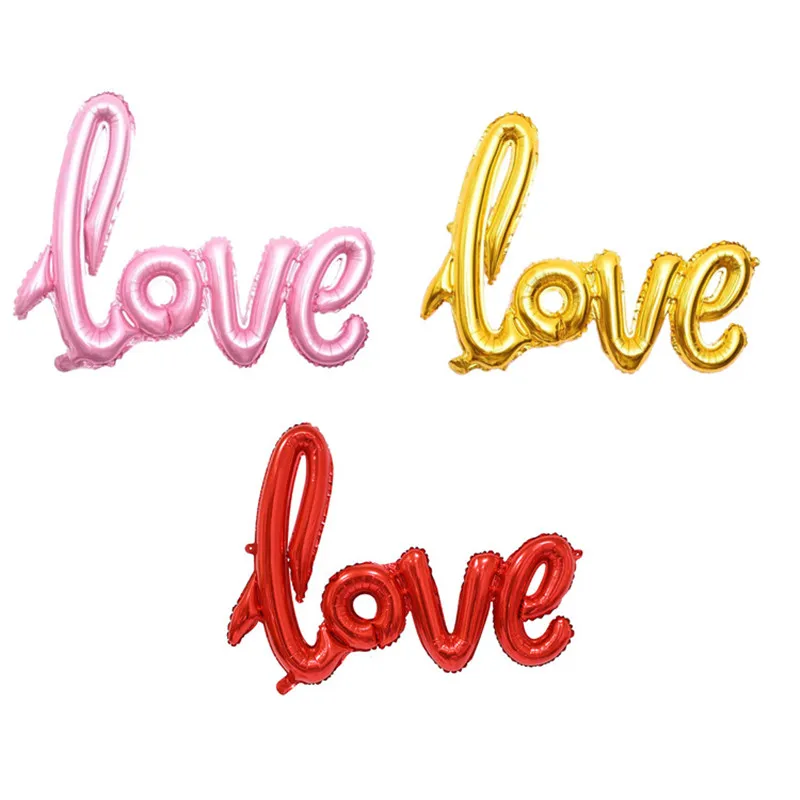 

1Set 105*60cm LOVE Letter Foil Balloon Anniversary Wedding Valentines Birthday Party Decoration