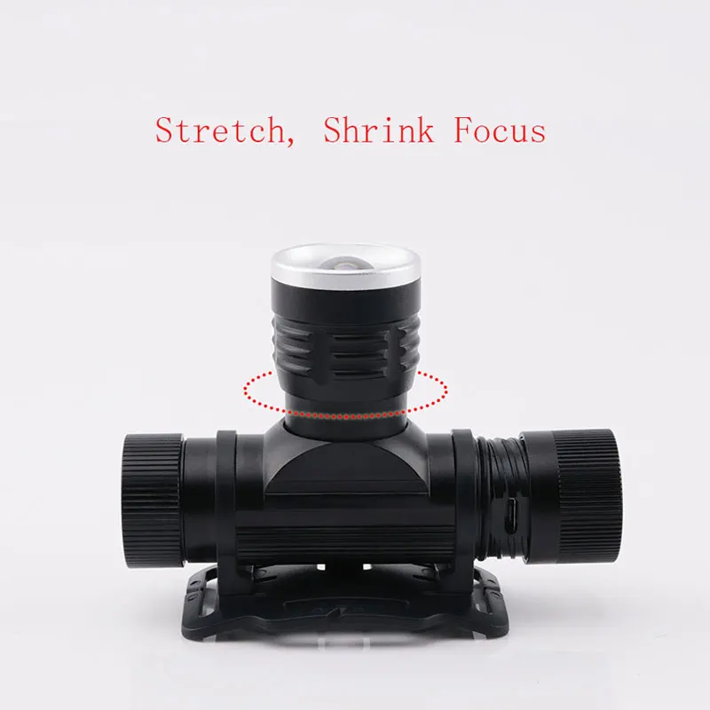 US $10.34 BORUiT 1189A T6 LED 1000LM Headlight 3Mode Zoom Headlamp USB Charger 18650 Battery Head Torch For Camping Hnting