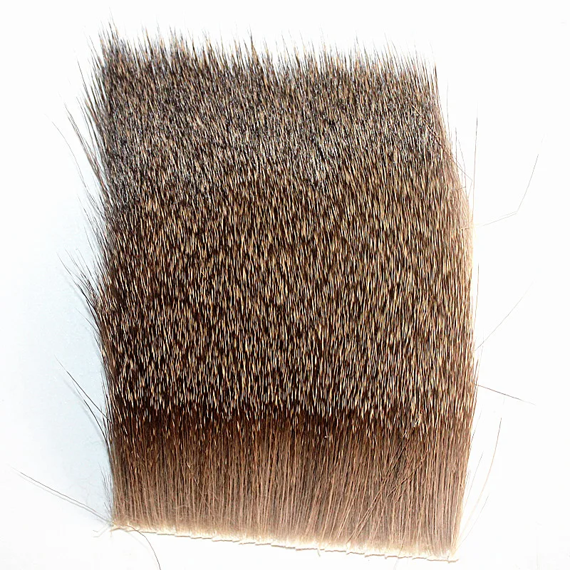 KKWEZVA 8X8 см патч для волос оленя Caddis стимулятор Хоппер плавающий сухой материал для вязания мушек Рыбалка мушек Связывание крыла натуральный цвет