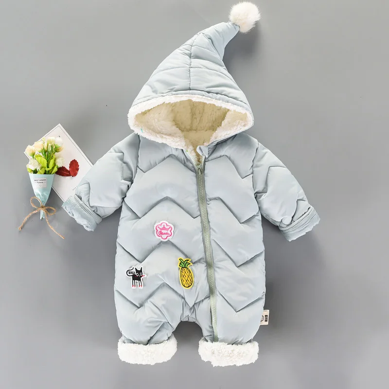 Ropa de bebé recién nacido niños niñas mamelucos invierno grueso cremallera algodón bebé traje de nieve polar cálido niño monos rupas Bebes Ropa de bebé recién nacido niños niñas mamelucos invierno grueso cremallera algodón bebé traje de nieve polar cálido niño monos rupas Bebes