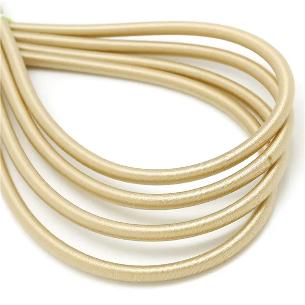 8 мм многоцветный 45 см круглый искусственный полый шнур 16 цветов веревка эластичные шнуры для браслета ожерелье ювелирные аксессуары - Цвет: Ivory