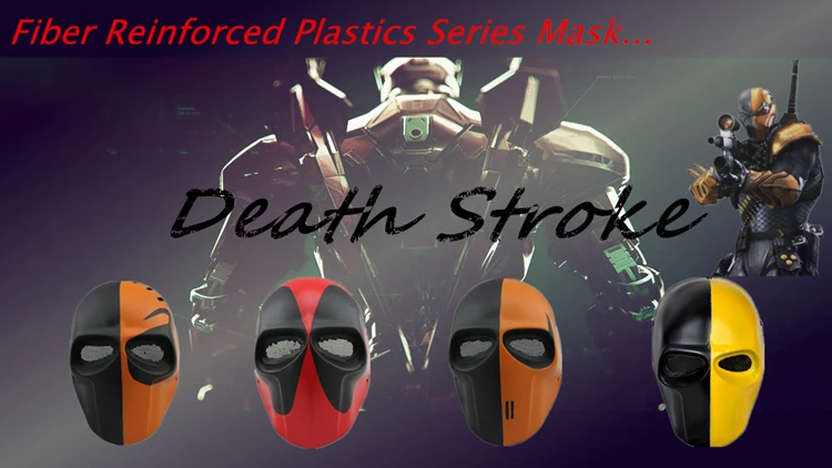 

Halloween Horror cos Biochemical Crisis Deathstroke cs Army Planet Wars Fibrous plastic Mask for airsoft paintball Sports Helmet