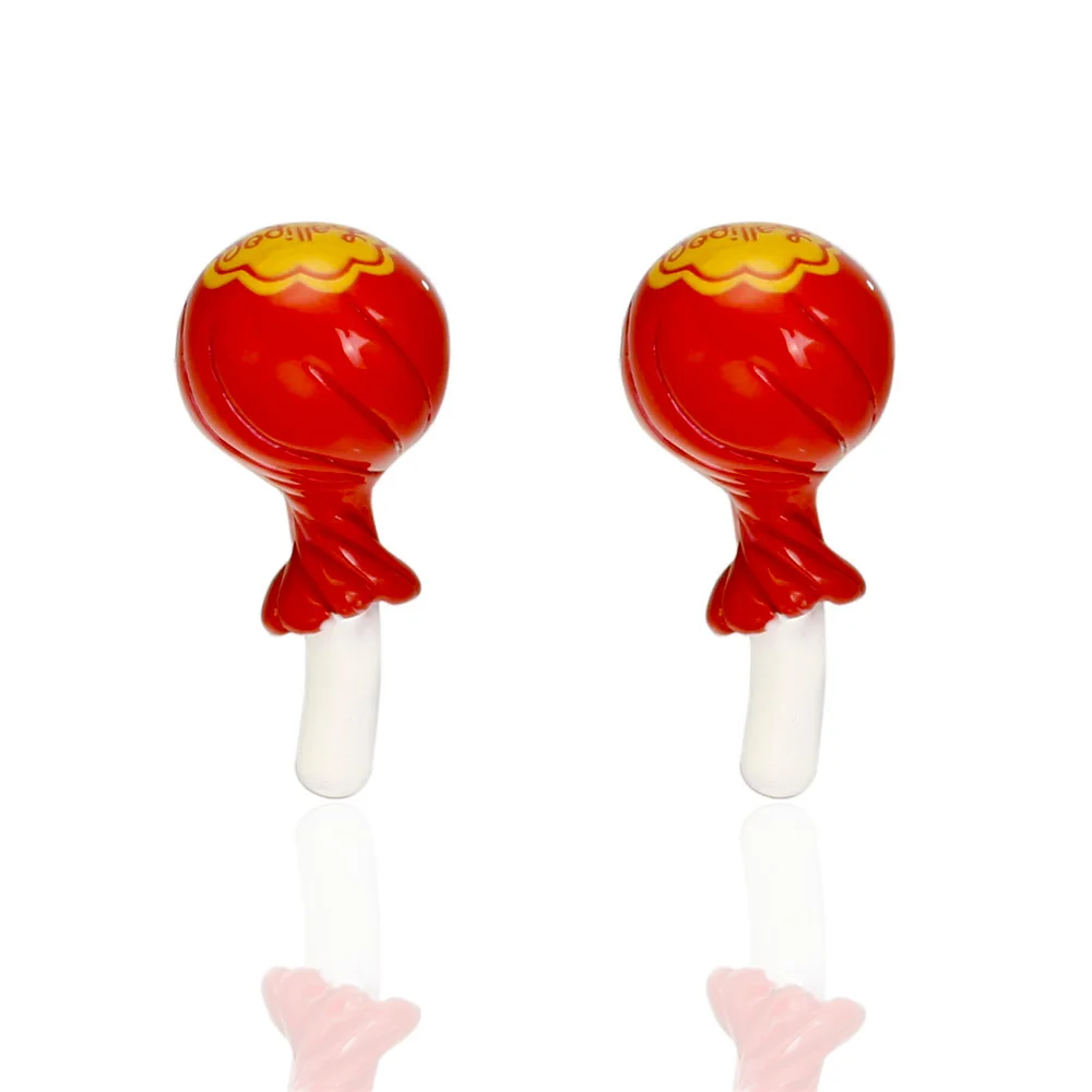 

Promotion!!! 3 Pairs Funny Cute Red Lollipop Shape Cuff links For Mens Kids Children Gift Wedding Shirt Cufflinks Jewelry