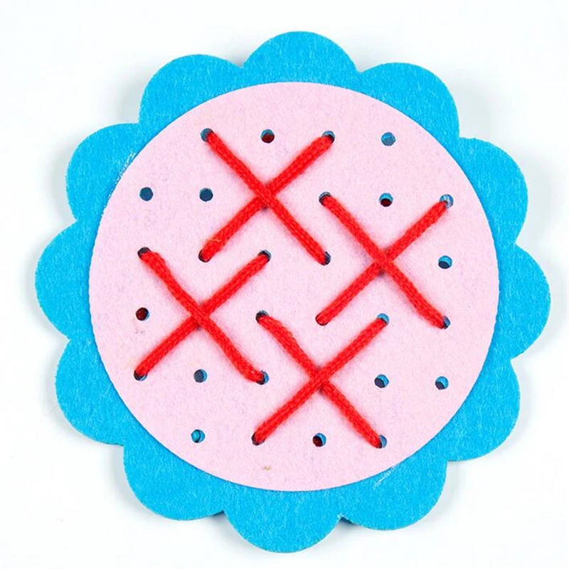 Kindergarten Math Teaching Aids DIY Weave Early Learning Educational Toys For Children Montessori Materials