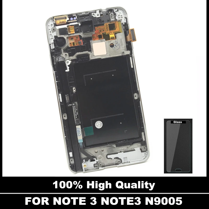 

For Samsung Galaxy Note3 Note 3 N9005 Phone LCD Display Digitizer Frame Touch Screen Assembly Brightness Adjustment Replacement