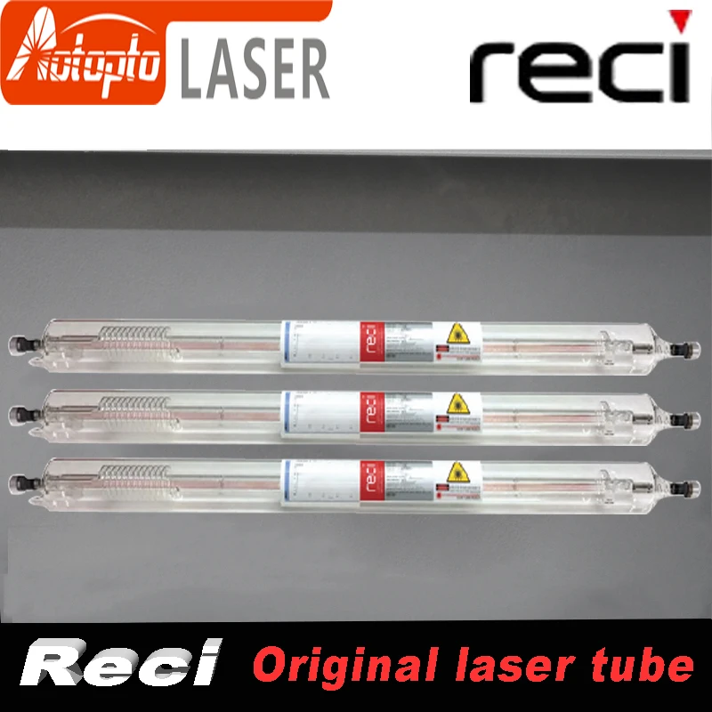Reci CO2 Laser Tube W4 100W-130W for CO2 Laser Marking Engraving Machine Wooden Box Packing