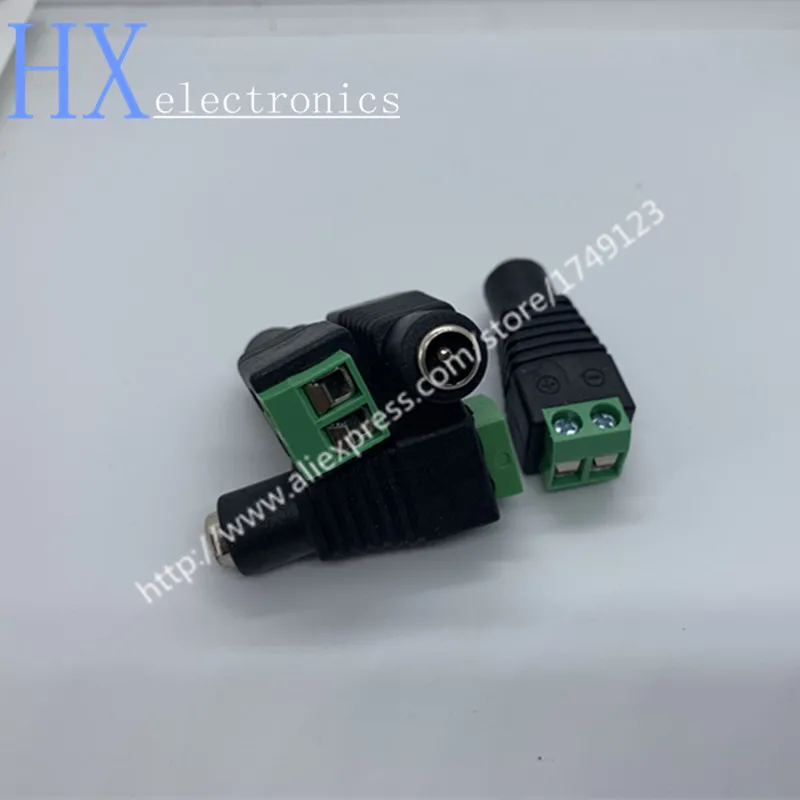 

Free shipping 10PCS Male DC Power Connector 2.1mm x 5.5mm 5.5*2.1mm Screw Fastening Type