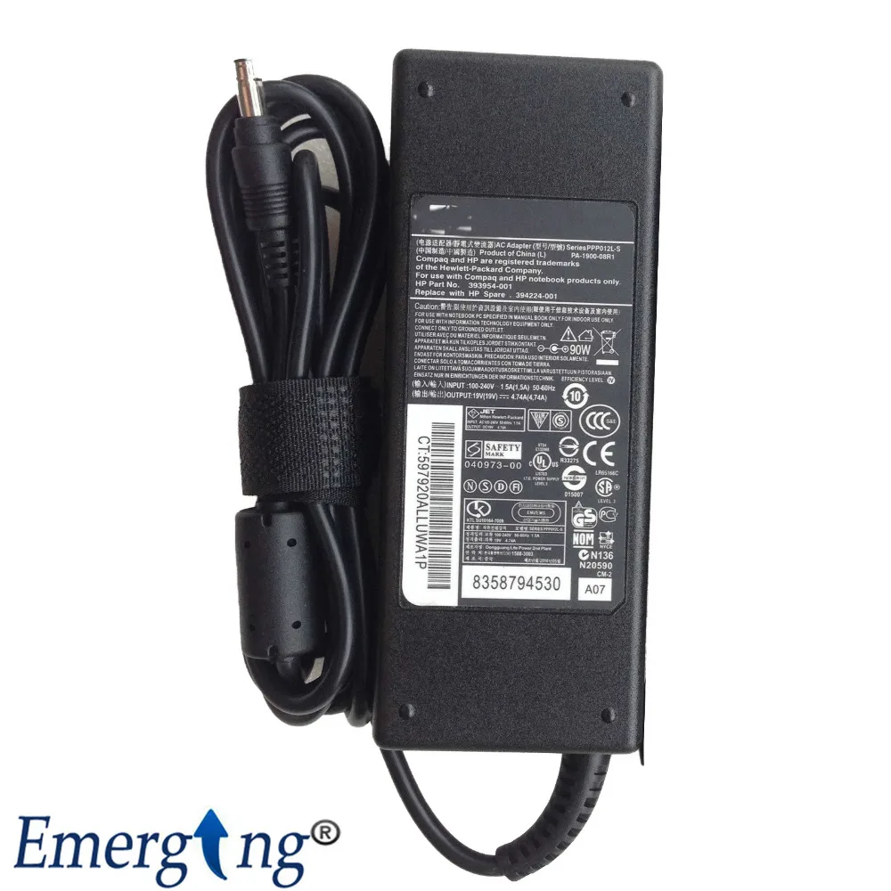 Original 19V 4.74A 90W 4.8*1.7mm Adapter Charger For HP Compaq Notebook NX9000 CQ511 Pavilion DV1000 DV2000 DV6000 ZT3000 N100