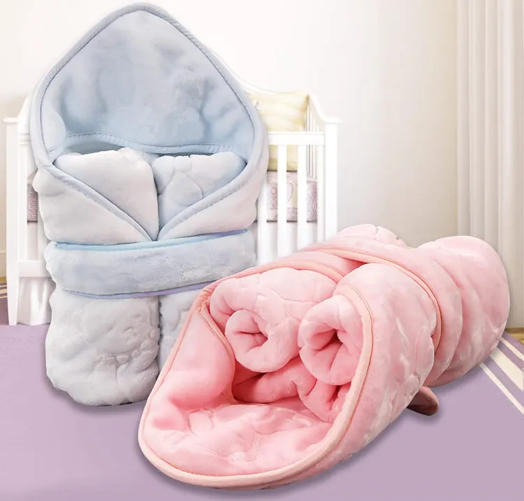 90*90 осенне-зимнее детское Пеленальное Одеяло, детское одеяло, двухслойные плотные теплые конверты для новорожденных, детское постельные принадлежности, одеяло cobertor
