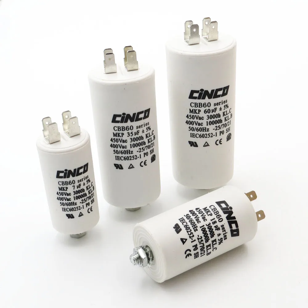 

Motor Run Capacitors 400V 450V CBB60 14uF 16uF 18uF 20uF 25uF 30uF 35uF 4pins SH DB AC 450VAC Water Pump motor starting