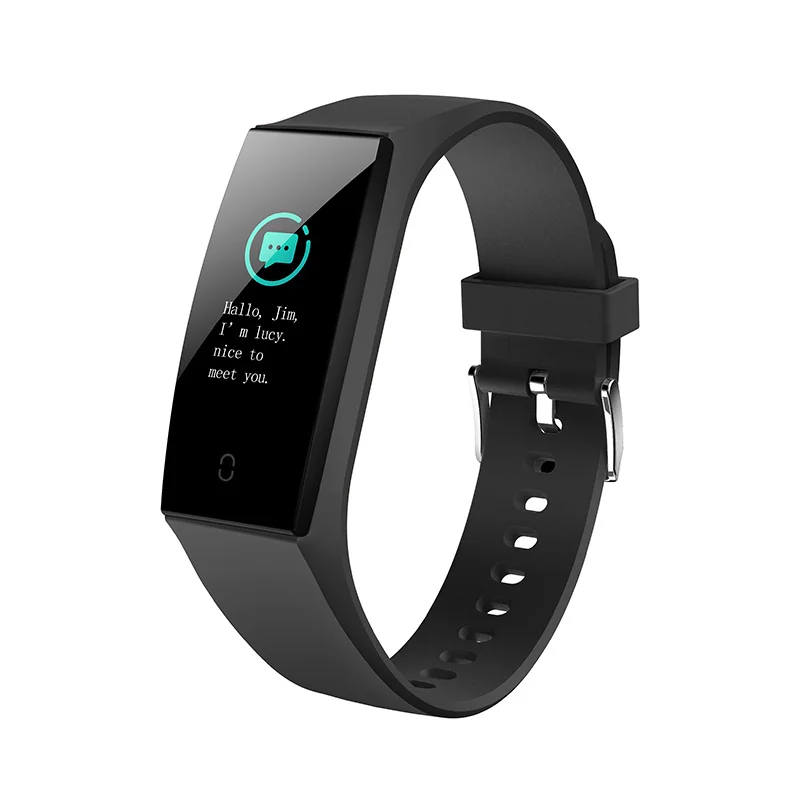 Фитнес-браслет VS m3 plus id115 plus smartband браслет измерение давления и пульса для женщин и девушек трекер активности часы - Цвет: black