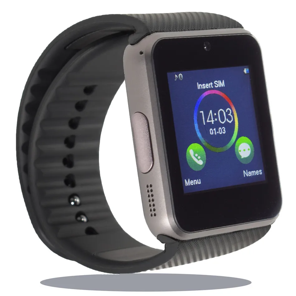 Wearable Smart Watch GT08 Clock Sync Notifier Support Sim Card Bluetooth Connectivity Apple iphone Android Phone