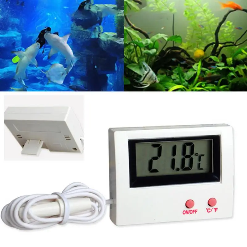 

Waterproof Electronic Digital LCD Pet Aquarium Thermometer with Probe Tool Water Temperature Measure Tool Aquatic Pet Supplies