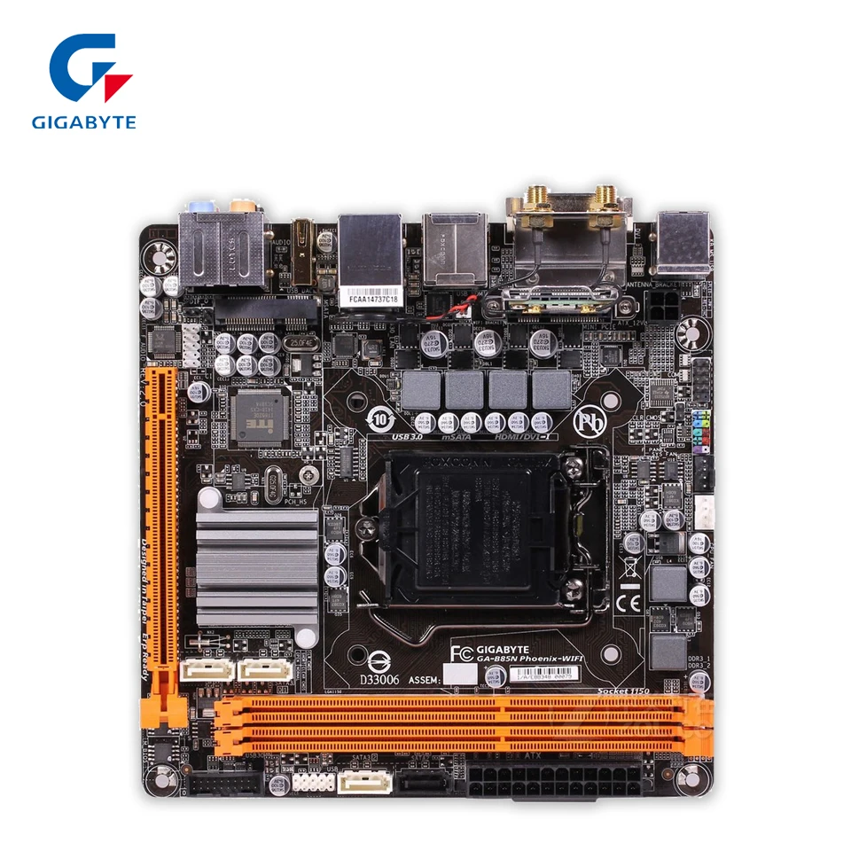 

Gigabyte GA-B85N Phoenix-WIFI Desktop Motherboard B85N Phoenix-WIFI B85 LGA 1150 Core i7 i5 i3 DDR3 16G SATA3 USB3.0 Mini-ITX