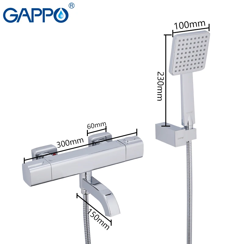 GAPPO Bathtub Faucet thermostatic shower faucet mixer bathtub faucet waterfall thermostat tap mitigeur thermostatique baignoire