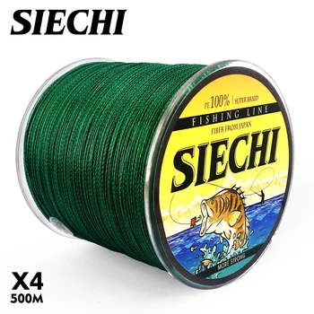 

SIECHI 500M PE Braided Line Fishing cord 12-83LB 0.11-0.5mm 4 Strand Multifilament Fishing PE Braided Wire 500M Fishing line