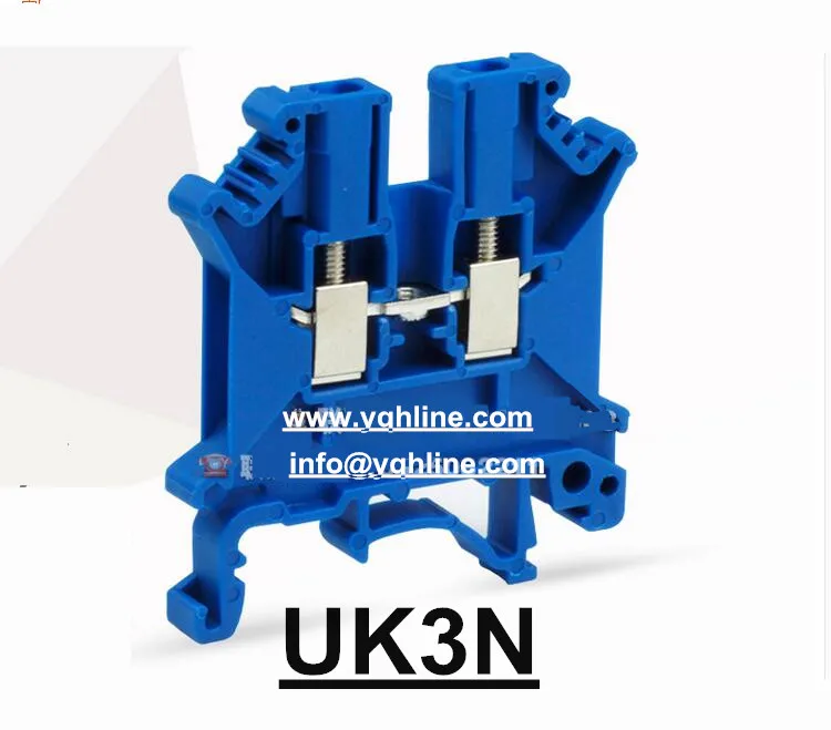 Terminal blocks UK3N DIN rail Wiring board connector terminals copper